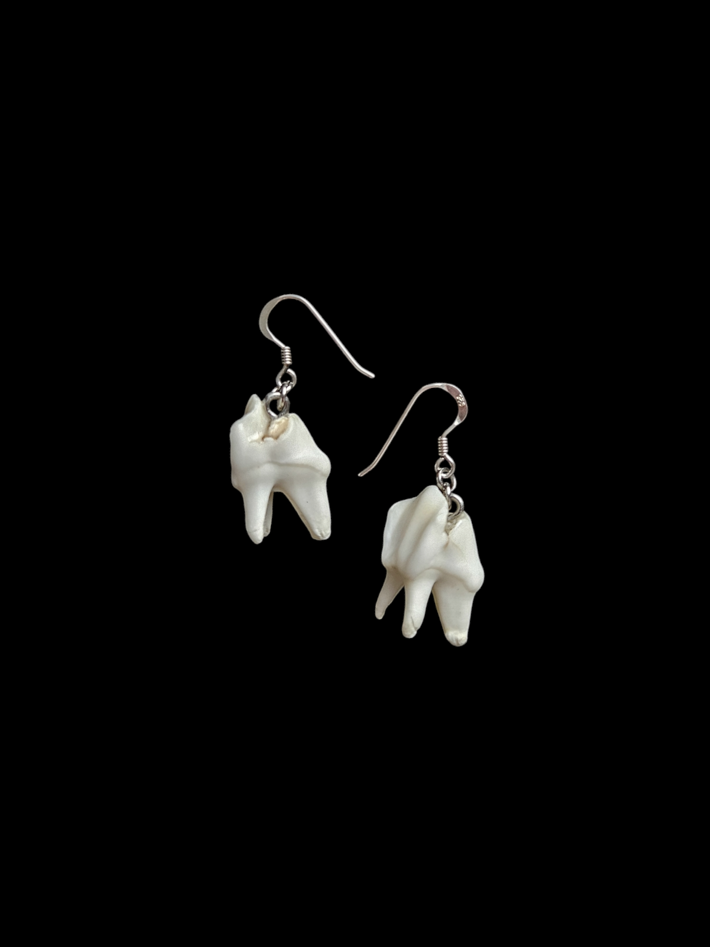 Simple deer tooth earrings
