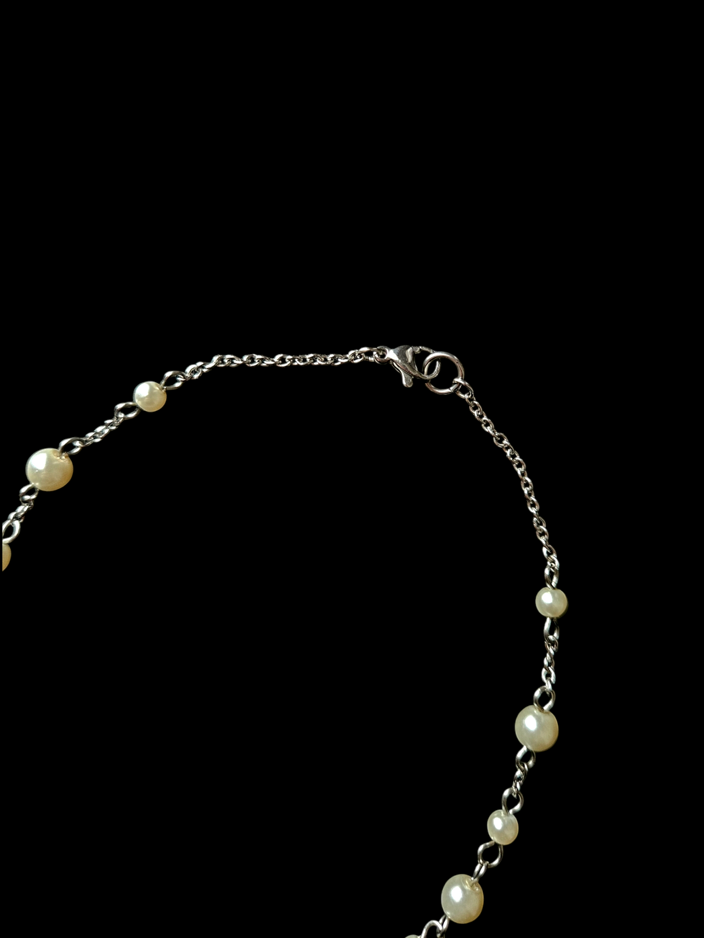 Deer tooth & pearl short rosary