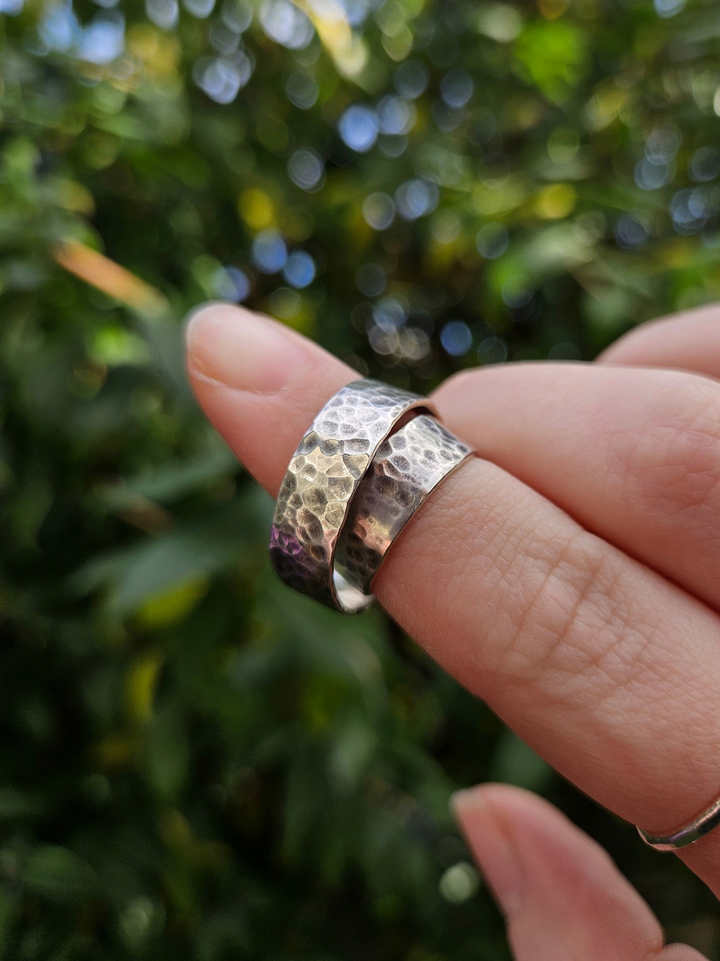 Chunky Textured ring in 925 Sterling Silver