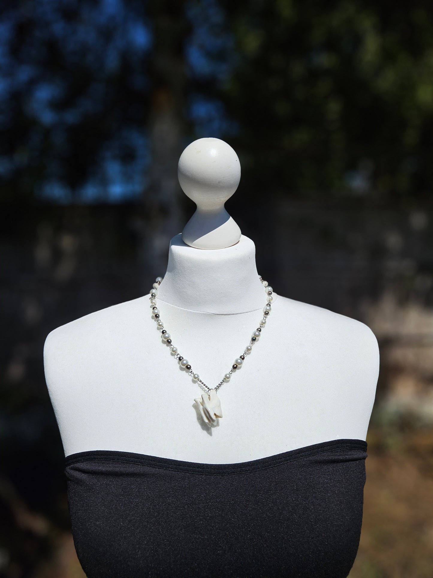 Deer tooth necklace