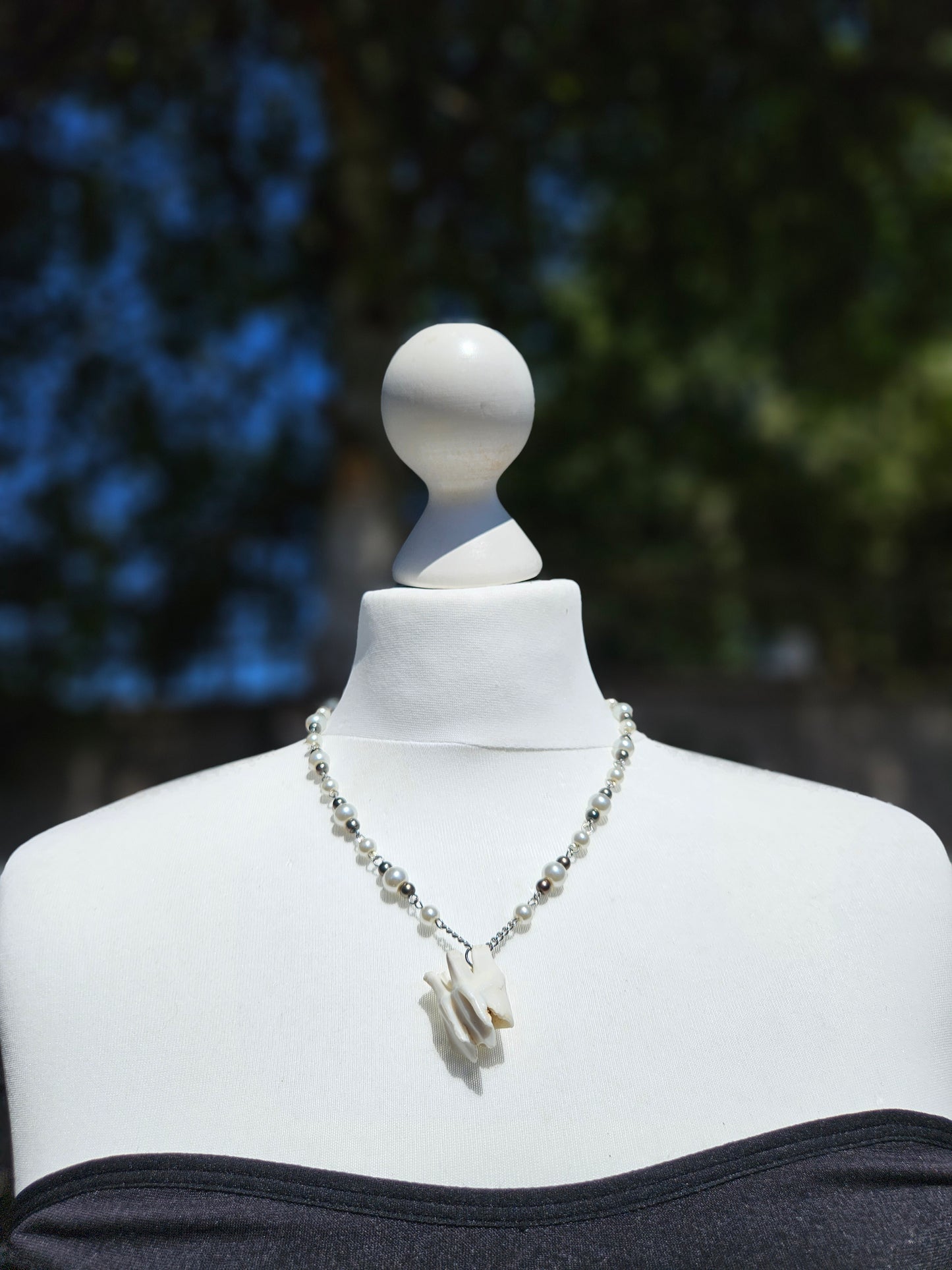 Deer tooth necklace