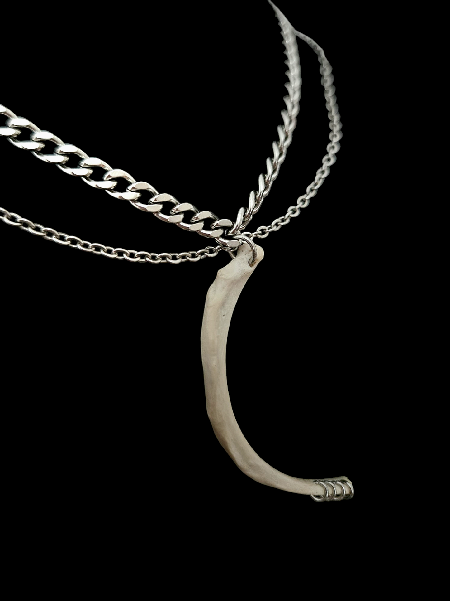 Stainless steel fox rib choker