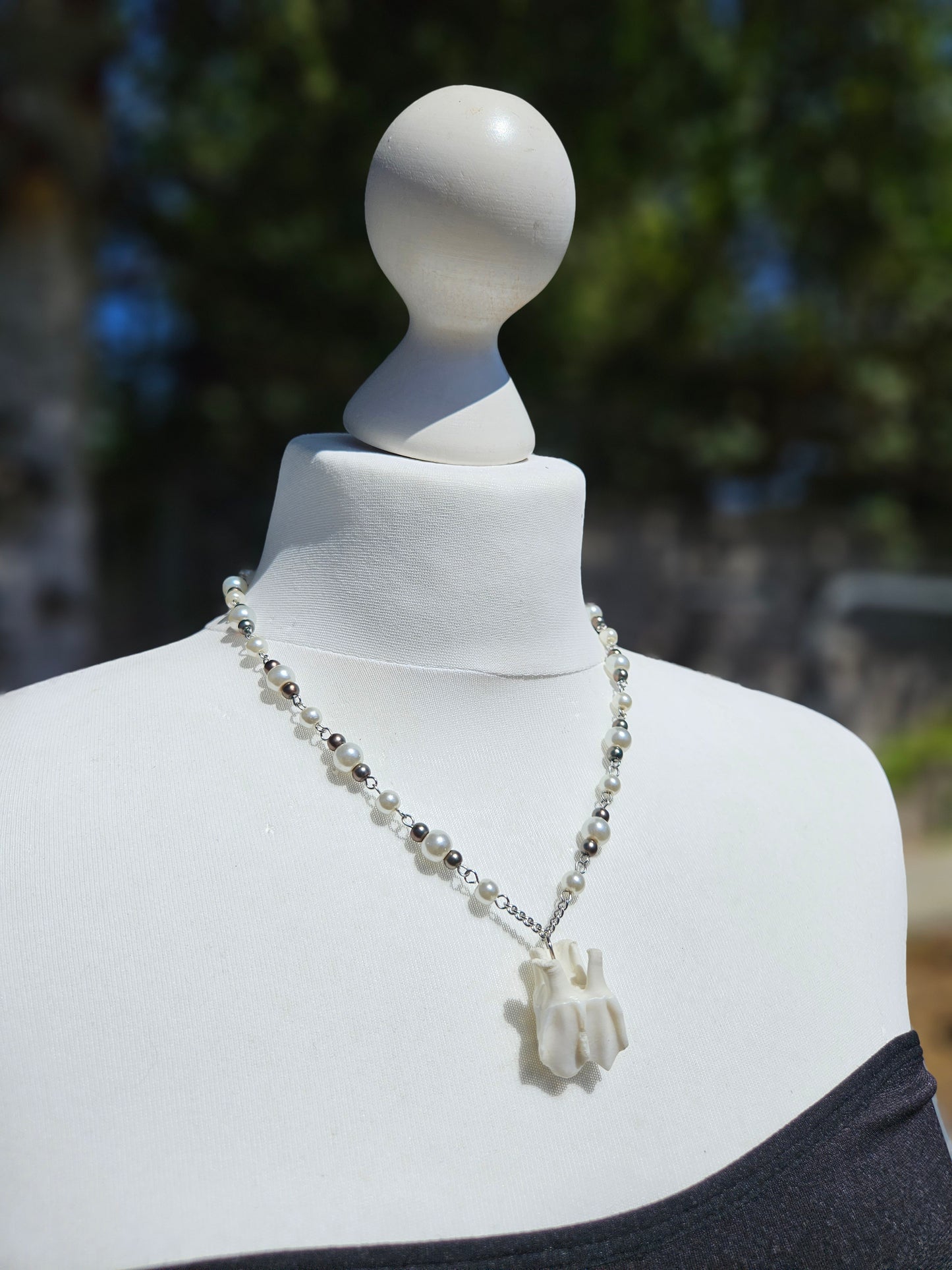 Deer tooth necklace