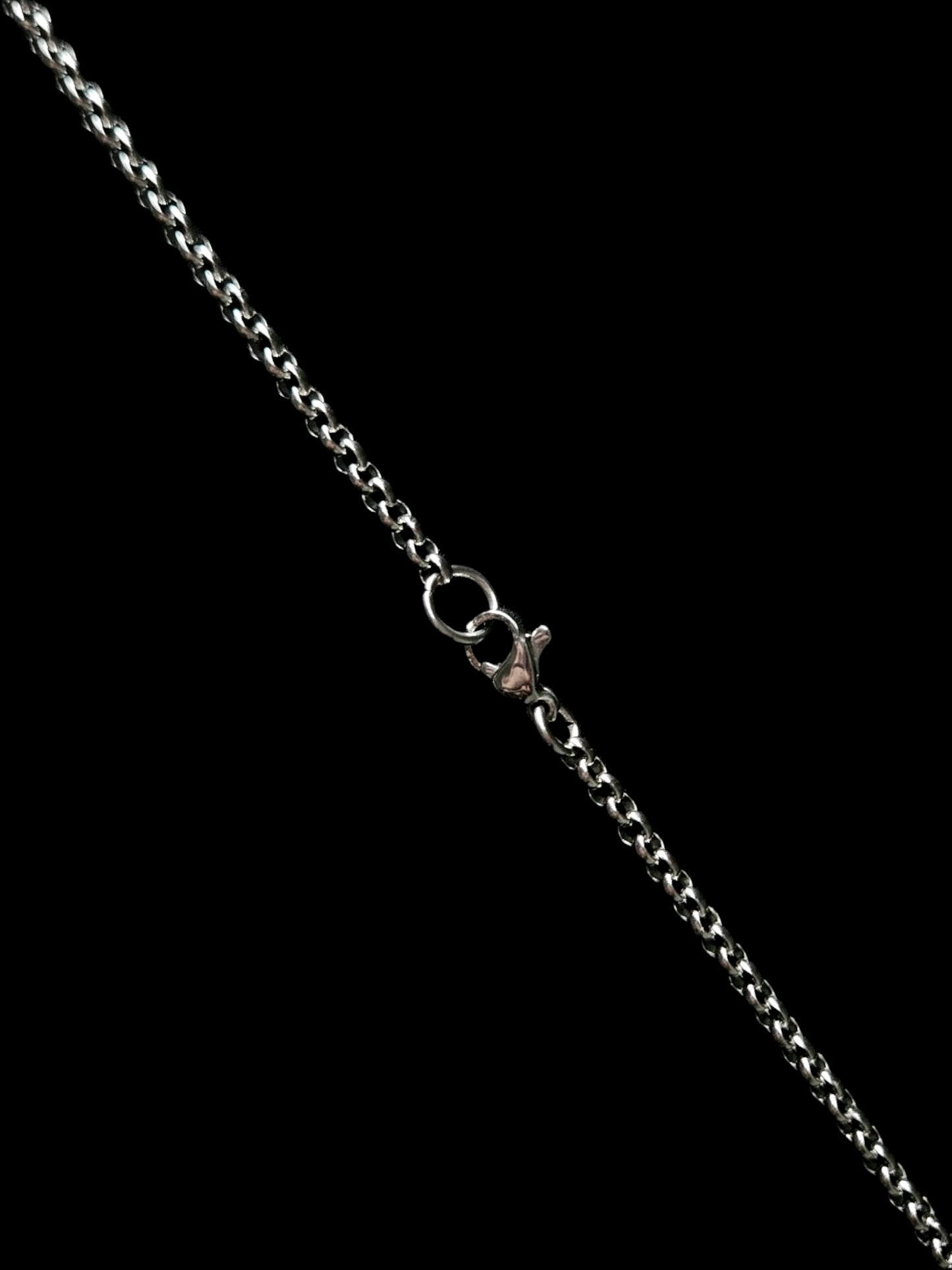 Preserved cobweb in a Stainless Steel pendant