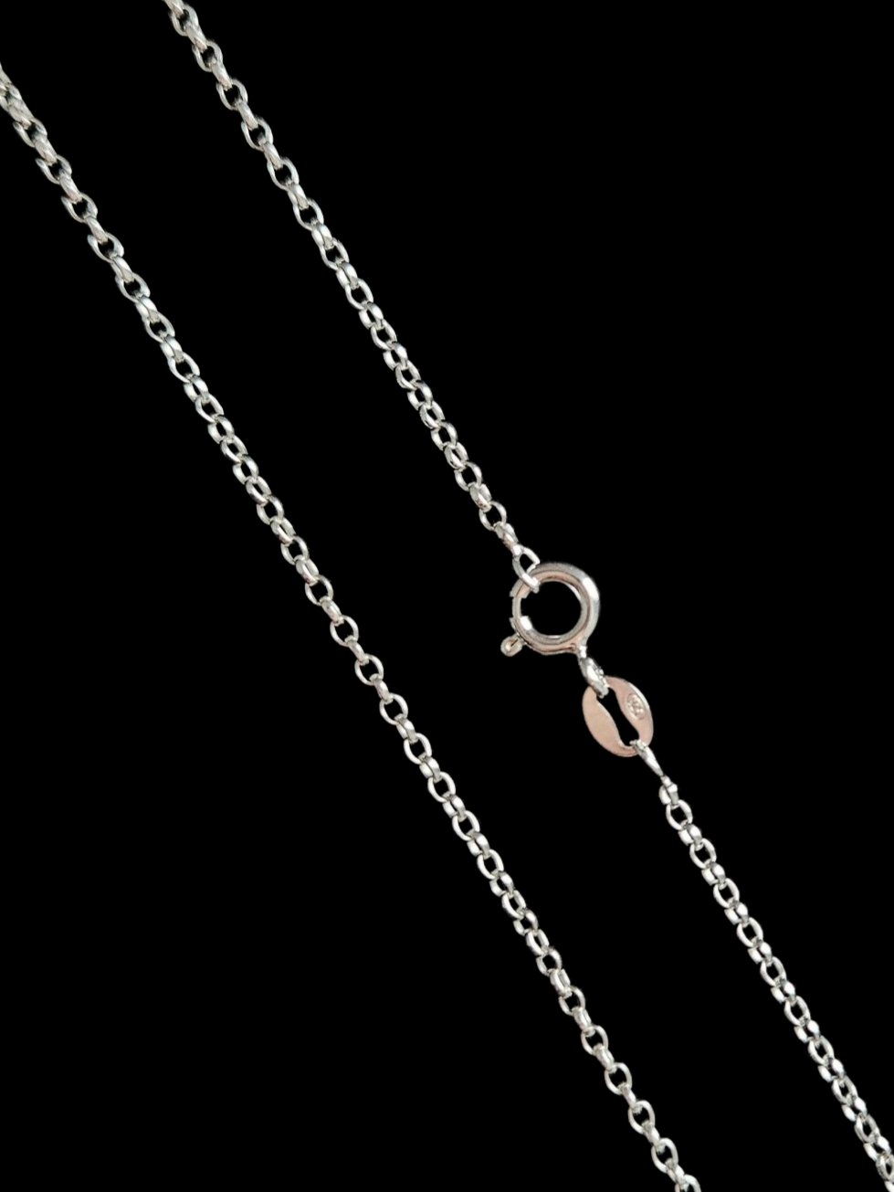 22” Sterling Silver Belcher chain
