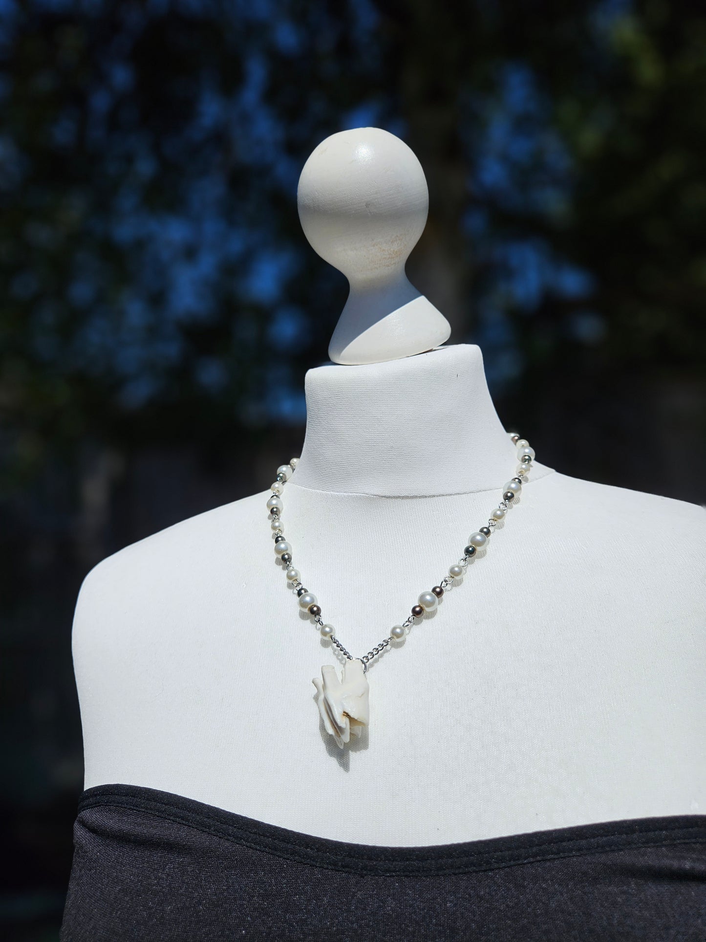 Deer tooth necklace