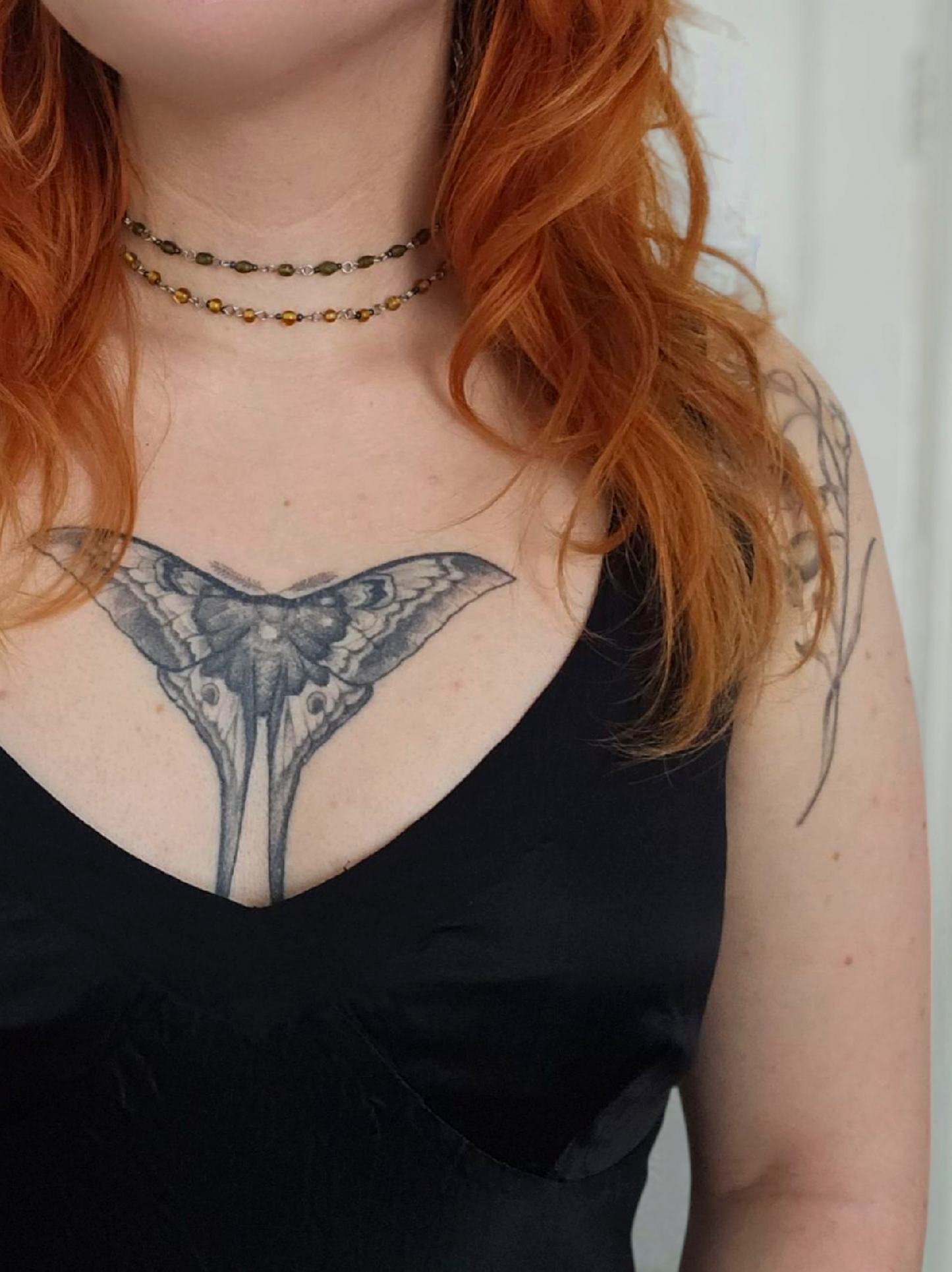 Layered rabbit mandible necklace