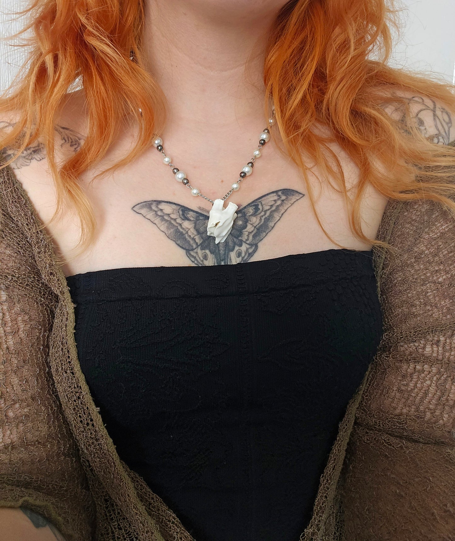Deer tooth necklace