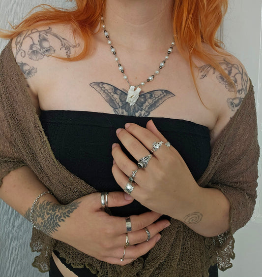 Deer tooth necklace