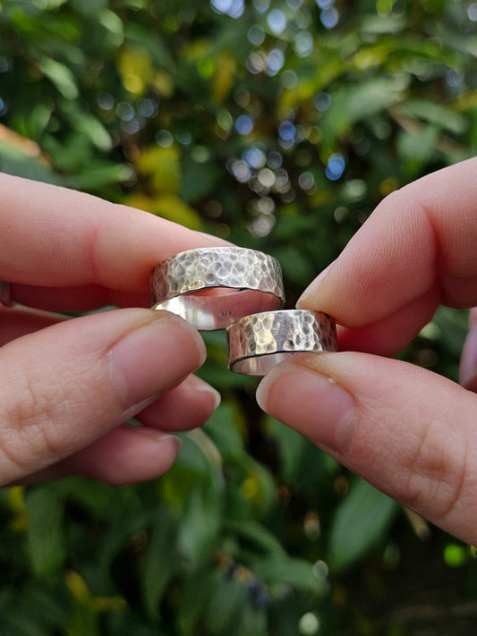 Chunky Textured ring in 925 Sterling Silver