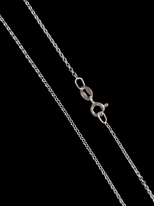 16” sterling silver belcher chain
