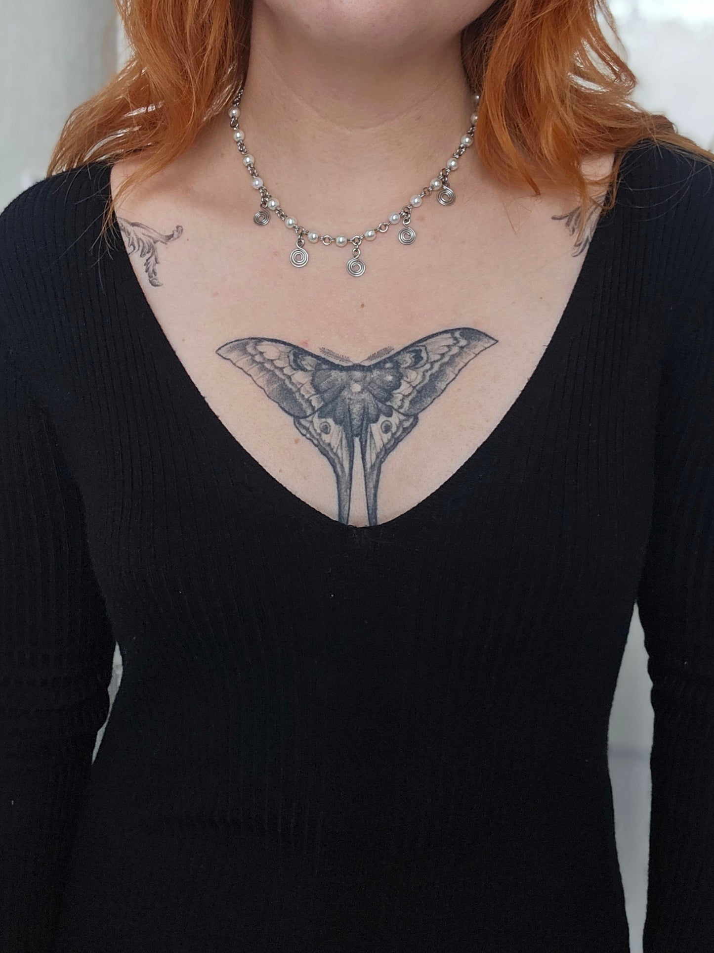 Steel spiral necklace