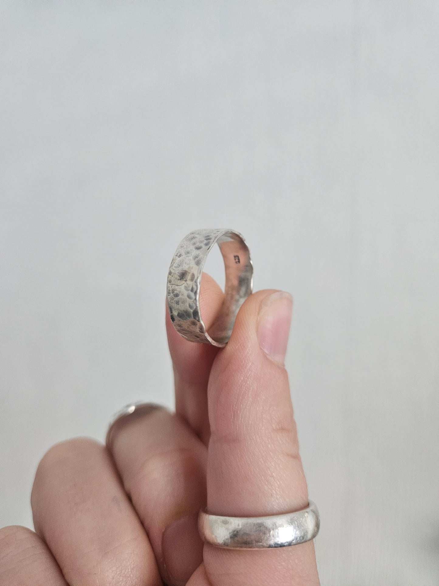 Chunky Textured ring in 925 Sterling Silver