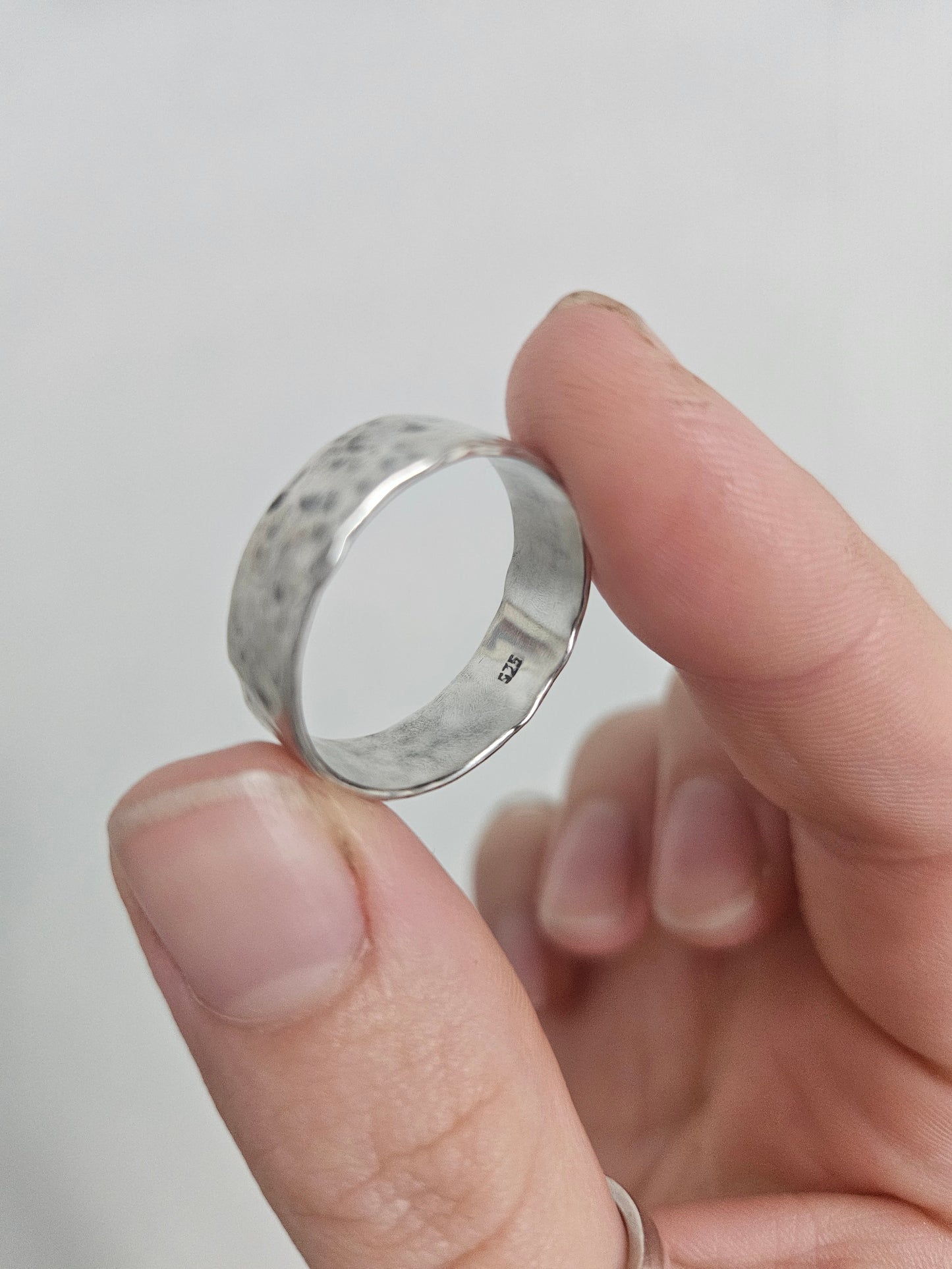 Chunky Textured ring in 925 Sterling Silver